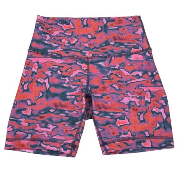 Lululemon Wunder Train High-Rise Short 6" Everlux In Chroma Clash Multi Size 6 - Picture 3 of 6